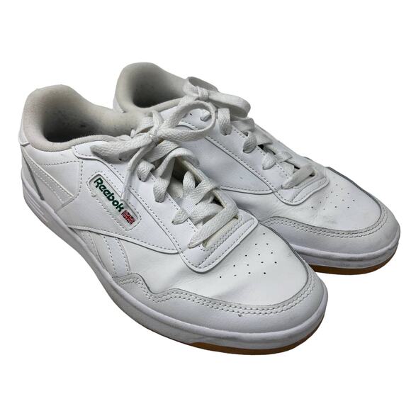 Reebok Memt Lace Up Leather White Sneaker Shoes Running Casual Retro Like 9.5 - Picture 1 of 7